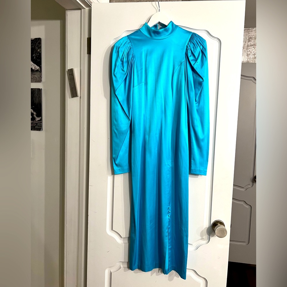 Rotate Turquoise Long Dress